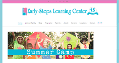 Desktop Screenshot of earlystepslearningcenter.com